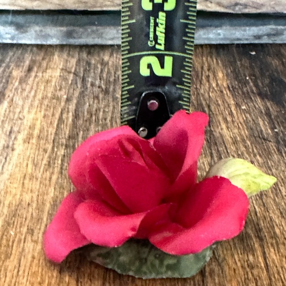 Vintage Golden Crown E & R Italy Red Rose Creamware MCM - Picture 6 of 7